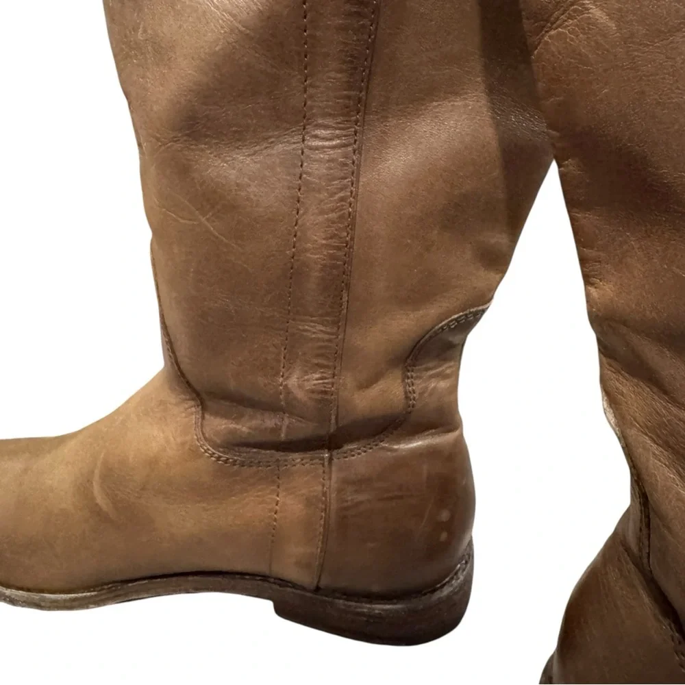Frye‎ Paige Tall Riding Boots 6 Cognac